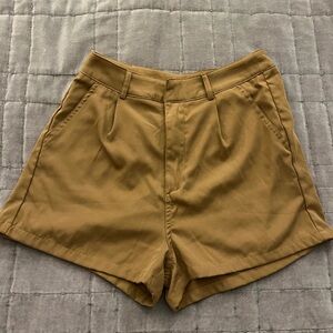 Womens shein brand linen high waisted shorts